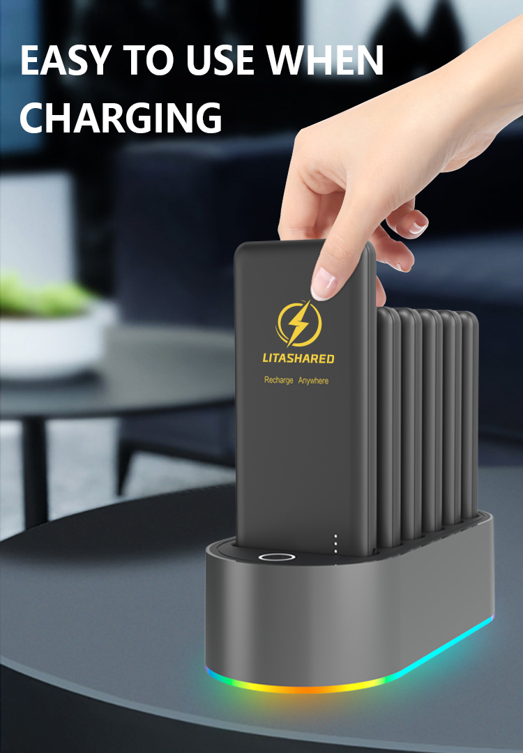 6 slots Portable Charger Station Applicable scenarios