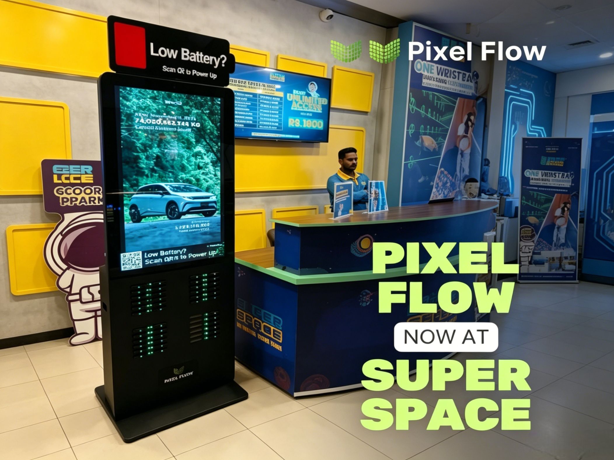 Pakistan shared power bank deployment, PIXEL FLOW covering shopping malls, transport hubs and commercial districts