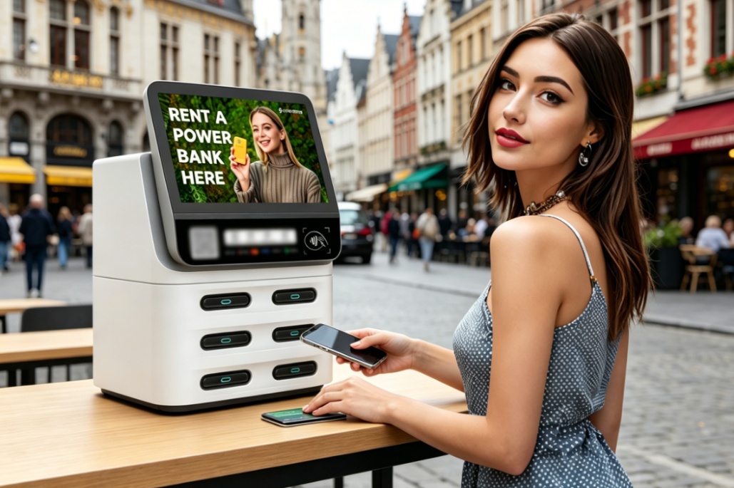 Slovakia POS Shared Power Bank deployed in street restaurants and cafés, high-traffic locations, stable revenue generation