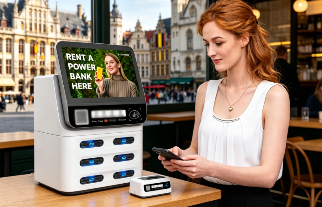 Croatia POS Shared Power Bank, café and restaurant deployment, supports Nayax POS card payment