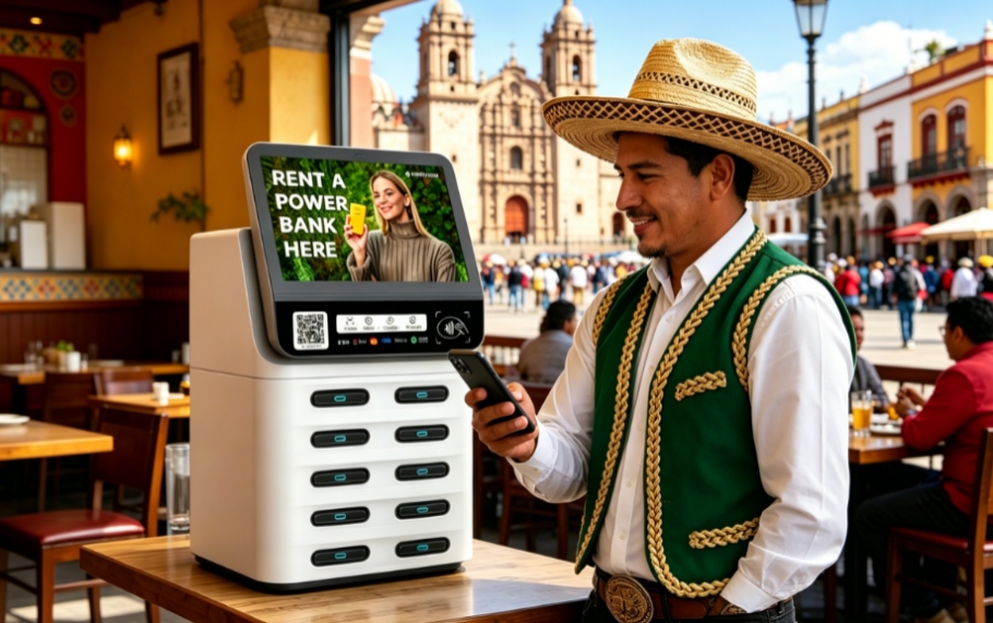 Mexico POS shared power bank deployed in restaurants, cafés and high-traffic locations, Litapower ensures stable profitability