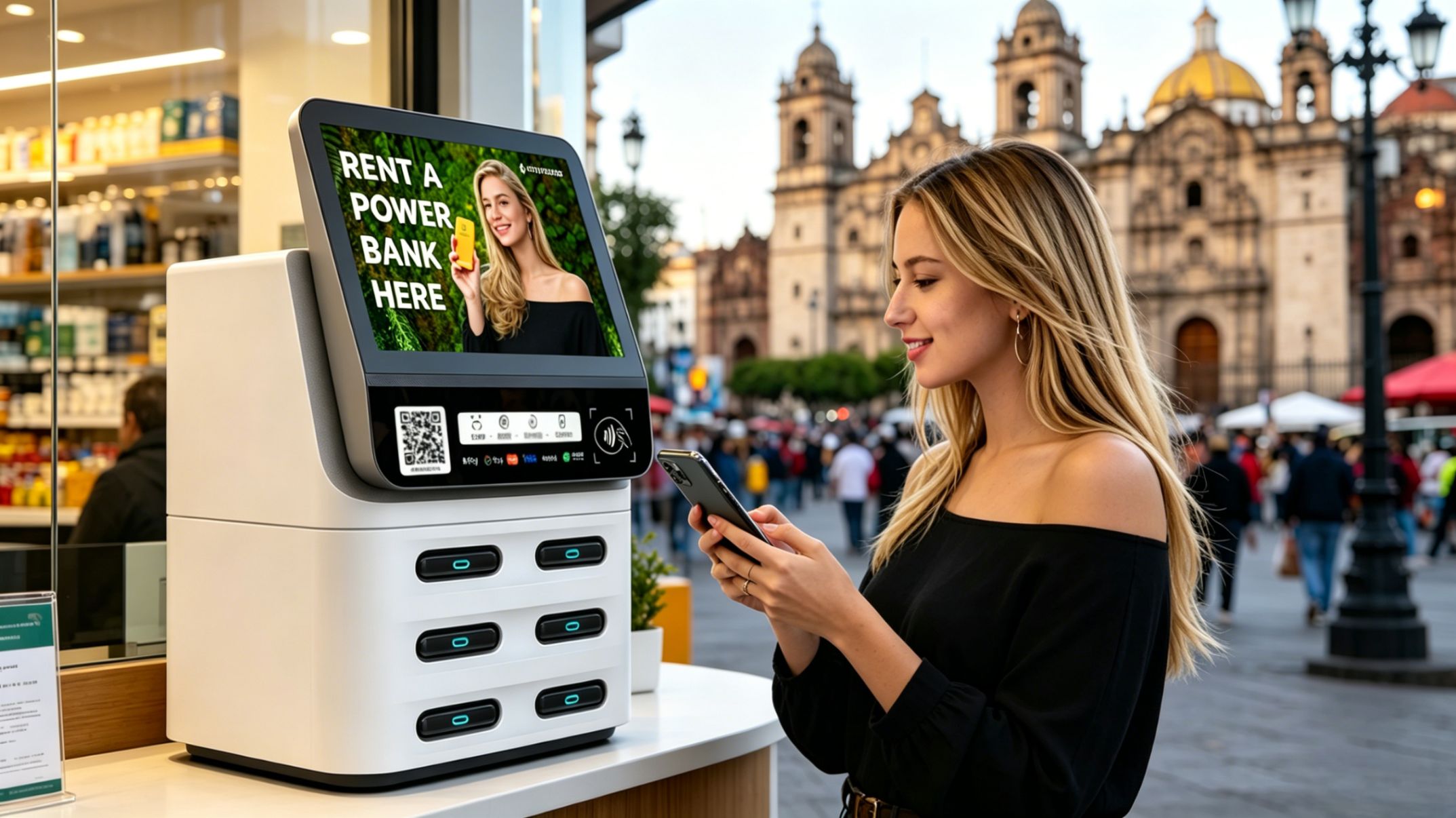 US POS shared power bank deployed in restaurants, cafés and high-traffic locations, Litapower ensures stable profitability