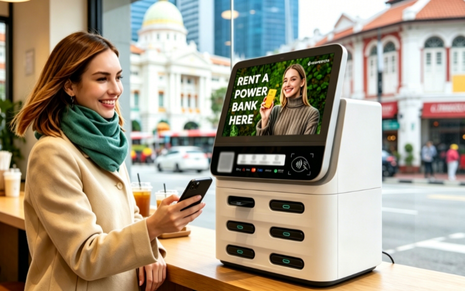 UK POS shared power bank deployed in restaurants and cafés with high-traffic locations, Litapower ensures stable profitability
