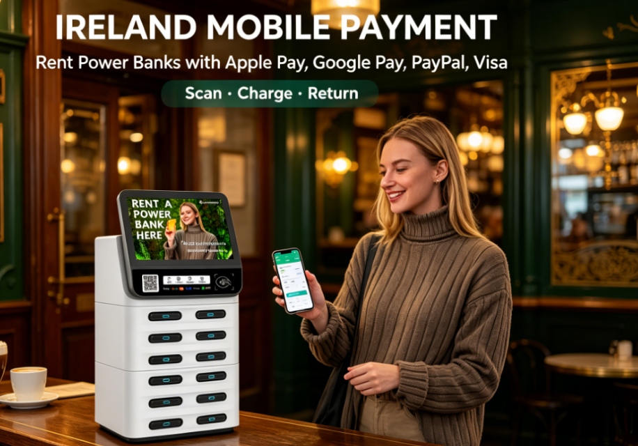 Ireland POS shared power bank deployed in restaurants, cafes, high-traffic commercial and tourist areas, Litapower brand ensures stable profitability
