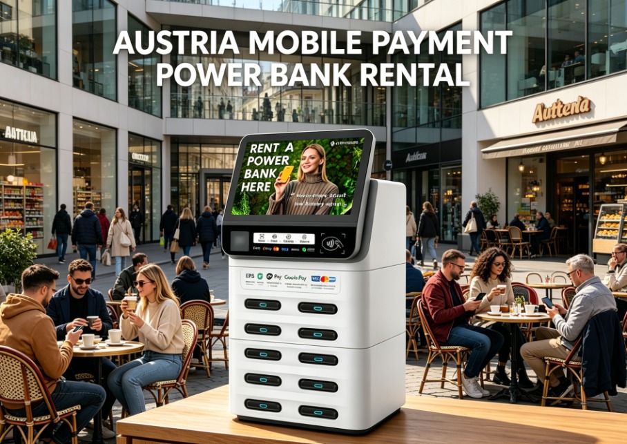 Austria payment analysis, Austria shared power bank mobile payment integration, Zhongdian Hexin shared power bank solution