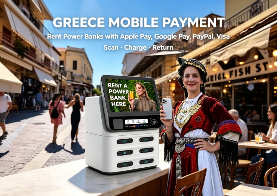 Greece IRIS and Payzy payment analysis, Greece shared power bank mobile payment integration, Zhongdian Hexin solution