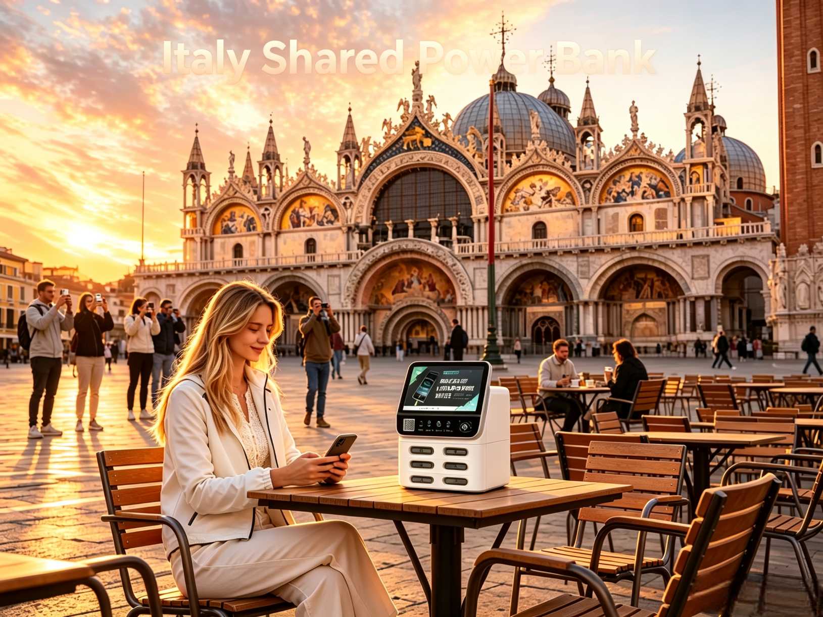 Italy shared power bank, new blue ocean market, scenario-based deployment with stable high-profit returns