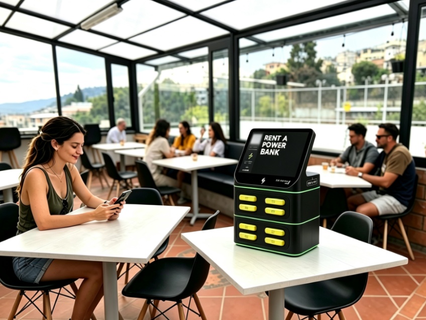 匈牙利共享充电宝，Hungary shared power bank, a promising market with stable returns市场新蓝海，场景化落地稳定赚取高收益